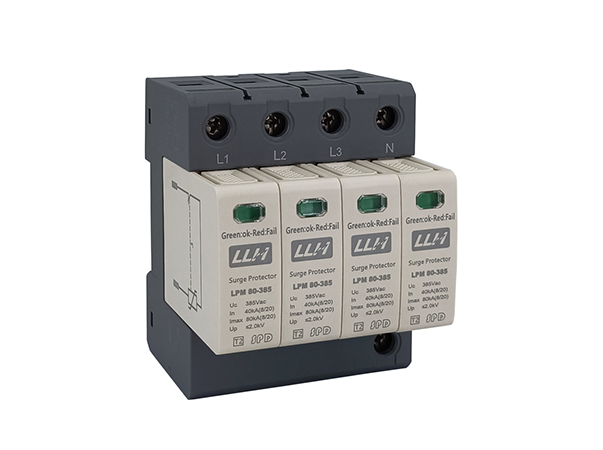 T2级三相电源防雷器 220Vac 80kA   LPM 80-385/4